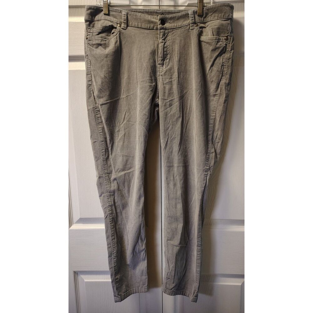 Aventura Conscious Origins Organic Cotton Corduroy Pants Gray Size 10